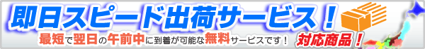 即日スピード出荷サービス