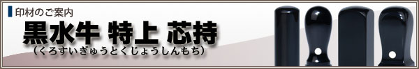 個人様用ご印鑑【黒水牛特上芯持】