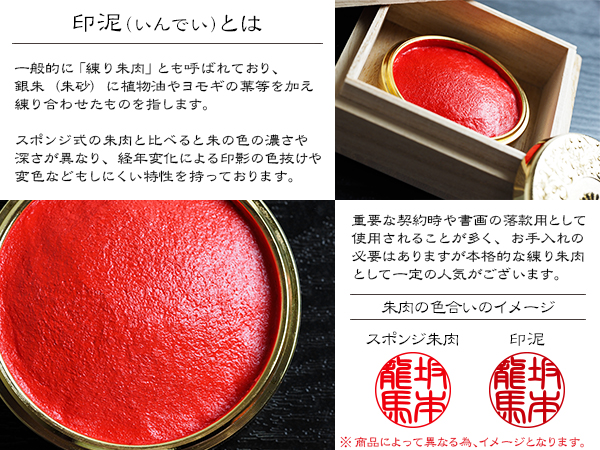 印泥・練り朱肉の説明