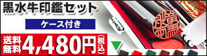 個人印鑑黒水牛ケース付き・送料無料