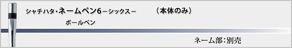 �V���`�n�^�EX�X�^���p�[�E�l�[���y��6[NAMEPEN6]�E�{�̂̂݁i��ʕʔ��j