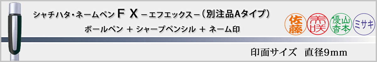 �V���`�n�^�EX�X�^���p�[�E�l�[���y��FX[NAMEPEN FX]�E�ʒ��iA�^�C�v�i��ʃT�C�Y�E9mm�j