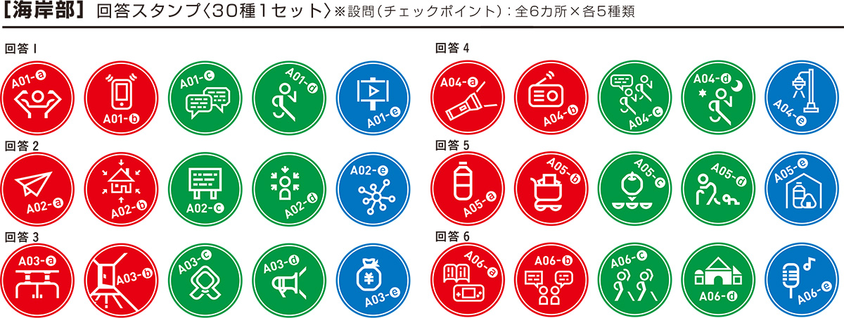シャチハタ・防災・減災スタンプラリー・海岸部