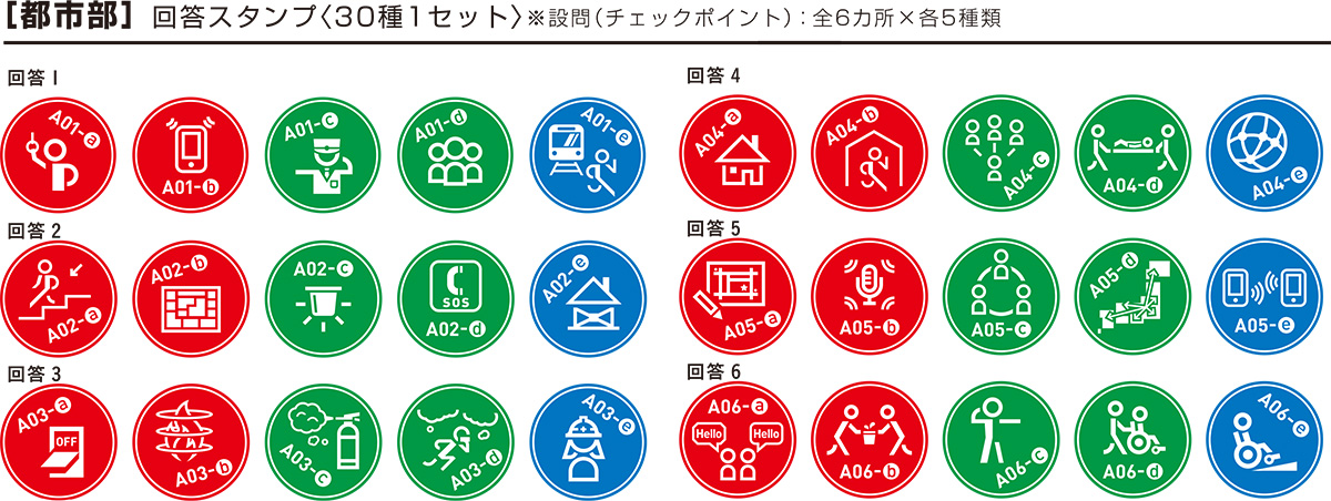 シャチハタ・防災・減災スタンプラリー・都市部